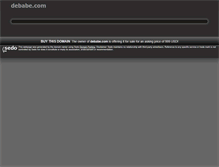 Tablet Screenshot of debabe.com